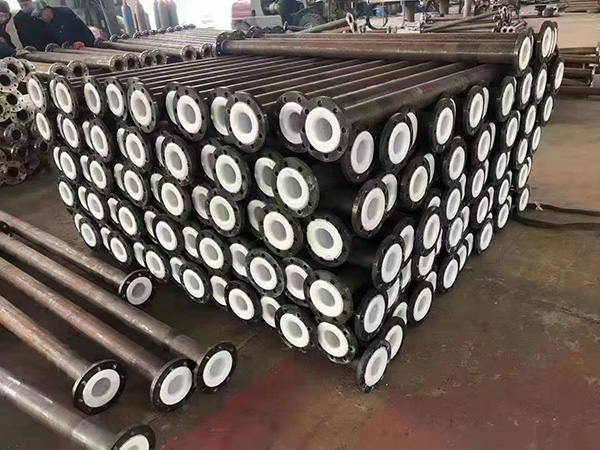 PTFE-lined pipe